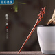 頂妃（DING FEI）小葉紫檀木DIY創(chuàng  )意素雅文藝古風(fēng)發(fā)簪中國風(fēng)月兔木質(zhì)雕情人節禮物 梅花三弄款A02-104