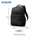 宜麗客（ELECOM）商務(wù)通勤大容量雙肩包痛包出差短途旅行電腦包16英寸背包書包男士 黑色（多口袋分區(qū)款）