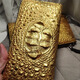 奢華鱷魚皮手拿包男士長款錢包大容量多卡位拉鏈?zhǔn)职鼤r(shí)尚男包手抓 金色