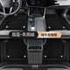 索飾高檔奧迪真皮汽車(chē)腳墊適用A6L A4L A3 S A5 A7 A8L Q5L Q3 Q7全包 雙層 真皮+羔羊絨【黑】