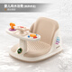 樂(lè )親寶寶洗澡站立神器嬰幼兒洗澡輔助扶手站立支架兒童沐浴防滑墊 觸屏感溫款-帶游戲盤(pán)-戲水浴凳