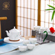 昌南陶瓷節(jié)節(jié)高升泡茶壺品茗泡茶杯白瓷功夫家用茶具套裝