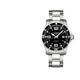 浪琴（LONGINES）手表男 康卡斯?jié)撍盗?00米防水日歷自動機械機芯 鋼帶 男士腕表 L3.742.4.56.6黑盤41MM