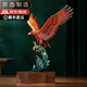 戲鯉銅大展宏圖老鷹擺件工藝品老板辦公室桌面擺件公司開(kāi)業(yè)喬遷禮品 大展宏圖18*26*35(CM)