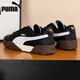 彪馬（PUMA）板鞋男鞋女鞋 2025夏季新款緩震平底鞋低幫撞色休閑鞋運動情侶鞋 397454-01/黑色-彪馬白-咖啡棕 46