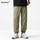 棒球手（Baseman）褲子夏季男休閑速干透氣薄款舒適寬松簡(jiǎn)約百搭運動(dòng)戶(hù)外日韓潮流款 軍綠色 M 【推薦95-120斤】