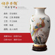 伯莎丹頓（BERTHA DENTON） 景德鎮陶瓷器創(chuàng  )意描金龍鳳花瓶擺件中式客廳電視柜博古架裝飾插 百鳥(niǎo)朝鳳花瓶+禮盒裝