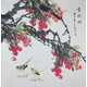 純手繪國畫小品裝飾畫客廳餐廳玄關(guān)電表箱掛畫寫意花鳥畫定制字畫 荔枝 50*50厘米宣紙畫芯