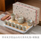 簡(jiǎn)先生畫(huà)續(xù)草木灰手繪提梁壺功夫茶具茶壺套裝家用客廳喝茶杯帶茶盤(pán)整套 草木灰遠(yuǎn)山提梁壺套裝+茶盤(pán)【禮