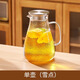 天喜（TIANXI）玻璃冷水壺涼水壺家用耐熱耐高溫大容量花茶果汁涼白開(kāi)水杯 雪點(diǎn)錘紋壺-耐熱防爆 1.8L