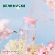 星巴克（Starbucks）杯子櫻花春綻系列冷變款玻璃杯520ml 櫻花圖案溫變水杯男女士送禮 冷變款玻璃杯 520ml
