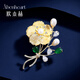 歐本赫?benheart丹麥梅花胸針精致氣質(zhì)民族風(fēng)禮物優(yōu)雅高檔胸花輕奢大牌 胸針-醉月金梅 香檳金 100