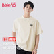 班尼路（Baleno）短袖t恤男夏季純棉透氣國潮熊貓上衣男士寬松簡(jiǎn)約休閑風(fēng)五分袖