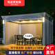 幽之藤家具（YOUZHITENG）陽光棚現(xiàn)代庭院電動(dòng)百葉涼亭鋁合金戶外別墅花園遮陽棚亭子定制 電動(dòng)攬?jiān)麻w3*4米帶燈壁燈四面簾