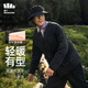 蕉下（beneunder）外套男圓領夾克棉服氣絨休閑秋輕薄暖戶外穿內搭CL18823漫暮黑XXL