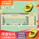 羅技（Logitech）鍵盤(pán)貼紙【不含鍵盤(pán)】 防塵藍牙鍵盤(pán)保護貼膜 簡(jiǎn)約卡通 diy貼紙 K580鍵盤(pán)貼-牛油果果