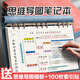 米礫思維導圖筆記本A4大號活頁(yè)軟皮網(wǎng)格康奈爾本子大學(xué)生考研復習專(zhuān)用上翻線(xiàn)圈本開(kāi)學(xué)季禮物必備用品
