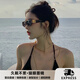 WEEKEND OXYGEN意大利貓眼墨鏡女奢侈品高級感顯臉小防紫外線(xiàn)太陽(yáng)眼鏡偏光歐美風(fēng) 曜石黑【高清防紫外線(xiàn)】