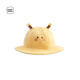 麥拉貝拉嬰兒帽子春秋季純棉寶寶外出漁夫帽可愛(ài)卡通遮陽(yáng)帽 黃色 48