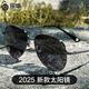 LASHION太陽(yáng)鏡男士近視可配度數(shù)偏光鏡墨鏡防紫外線變色開(kāi)車(chē)專用太陽(yáng)眼鏡 槍框+1.56經(jīng)典灰近視墨鏡0-400度
