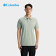 Columbia哥倫比亞POLO衫男25春夏戶(hù)外運動(dòng)透氣翻領(lǐng)短袖 AE3614 348 L