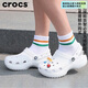 卡駱馳（crocs）經(jīng)典云朵clog洞洞鞋女鞋戶外涼鞋拖鞋厚底涼拖 206750-100 W7