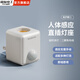 國際電工插座E27聲光控感應燈座自動開關燈插電式免布線人體感應燈座 E27人體感應燈座1只【直插款】