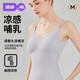 婧麒（JOYNCLEON）哺乳吊帶背心免穿內衣喂奶專(zhuān)用懷孕期春秋夏季薄款孕婦帶胸墊 淺蘭色 XL