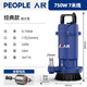 人民潛水泵抽水機小型抽水泵農用抽水農田灌溉高揚程水泵220v家用微型 高揚程24米【750W】1寸3噸 【人民】高揚程大流量農用潛水泵