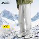 踏路者休閑褲束腳褲秋冬男生長(cháng)褲寬松時(shí)尚百搭工裝褲速干褲戶(hù)外沖鋒直筒 白樺灰-奧利絨【防風(fēng)保暖】 M 【男女同款110-130斤】