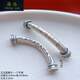 晟迅足銀999銀飾配件竹節(jié)小魚福字中國(guó)結(jié)彎管隔珠半鐲DIY手鏈編繩配飾 SA1408款 單個(gè)