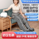 佳禾（JIAHE）空氣波壓力治療儀防血栓理療儀老人靜脈腿部按摩器曲張淋巴水腫 灰色 主機+雙下肢