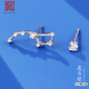 老銀匠耳釘s925銀多款星星月亮耳釘送女友養(yǎng)耳洞不易過敏神秘星空銀耳釘 北斗星耳釘（一對銀耳堵）無證書