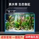 西游水族魚缸水族箱超白玻璃客廳小型迷你桌面免換水家用小金魚缸生態(tài)造景 長(zhǎng)30*寬18*高20-林?？钤炀叭? title=