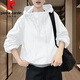 皮爾卡丹（pierre cardin）防曬服女裝紫色寬松立領(lǐng)長(cháng)袖防曬衣沖鋒.衣薄外套女夏季2026新款 白色 XL (建議115斤-130斤)