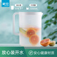 茶花冷水杯大容量家用塑料耐高溫果汁涼白開(kāi)茶杯涼杯涼水壺 【2.2L】?jì)?yōu)樂(lè )涼水壺L純凈白