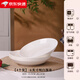 景德鎮(zhèn)純白陶瓷盤子菜盤家用深盤6/8英寸陶瓷飯盤碟子釉下彩餐具餐盤碟 6英寸深盤4個(gè)裝((骨碟偏小)