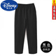 迪士尼（Disney）男童純棉褲子兒童春秋長(cháng)褲灰色運動(dòng)褲薄款女童小學(xué)生校服褲藏藍色 黑色直筒運動(dòng)褲 140 CM