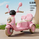 哈嘍貝比兒童電動(dòng)摩托車(chē)兒童摩托車(chē)3-6歲兒童電動(dòng)車(chē)玩具車(chē)可坐人兒童車(chē) 高配公主粉|6V7電瓶+雙驅