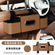 車(chē)主日記（chezhuriji）車(chē)載座椅后背收納盒掛式新款多功能車(chē)載儲物置物盒紙巾盒水杯擴展 多功能椅背收納盒【棕色】