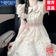 莫代爾溫柔風(fēng)碎花連衣裙女2025夏季新款甜美顯瘦超仙薄款透氣涼感公主裙 粉色碎花裙 M 100-105斤