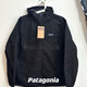 巴塔哥尼亞（Patagonia）沖鋒衣單層戶外防水防風(fēng)硬殼壓膠沖鋒衣男女夾克外套登山 黑色 M