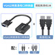 Tengfei VGA轉(zhuǎn)HDMI轉(zhuǎn)換頭帶音頻vga公頭轉(zhuǎn)hdmi母頭筆記本電腦連顯示器電視投影儀 轉(zhuǎn)換器+1米高清線 單向傳輸