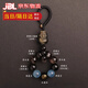 君念玉五行補(bǔ)喜水黑曜石海藍(lán)寶鑰匙扣掛件茶水晶金曜石貔貅手機(jī)掛飾吊墜 黑曜石海藍(lán)寶【水】貔貅10MM鑰匙