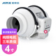 愛(ài)美信家用強力靜音換氣扇管道風(fēng)機增壓抽風(fēng)機圓形廚房抽煙機6寸排氣扇 4寸 白色 D100E 100MM風(fēng)口