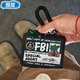 弗煙新款FBI特工工卡套可愛(ài)工作牌校園創(chuàng  )意門(mén)禁公交學(xué)生飯卡掛繩 卡套+掛件+彈簧
