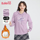 班尼路（Baleno）套頭連帽衛衣女2025年春秋季薄款寬松休閑小個(gè)子外套上衣