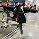 FSHE棉衣女外套時(shí)尚韓版寬松2025新款潮流冬天棉襖女學(xué)生裝面包服女 黑色 M 100-120斤