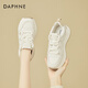 達芙妮（DAPHNE）時(shí)尚軟底舒適運動(dòng)鞋女輕便百搭顯腳小旅游鞋休閑鞋女鞋 米杏色 37