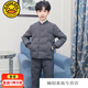 G.DUCKKIDS兒童羽絨內膽兩件套兒童學(xué)生校服神器內穿男女童中大童5-16歲女孩 深灰男童 繡花蜜蜂款 150